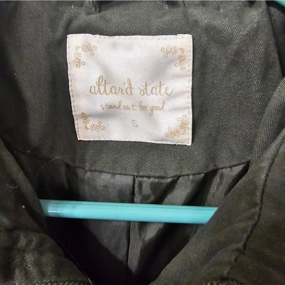 Altar'd state draw string utility jacket, sz small. Excellent condition